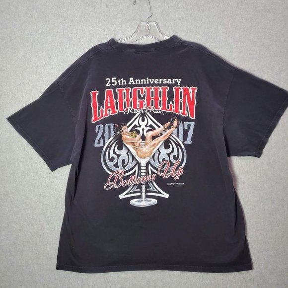 River Run Men Shirt XL Laughlin 25th Anniversary Bottoms‎ Ups Graphic Y2K Tee - Picture 5 of 9